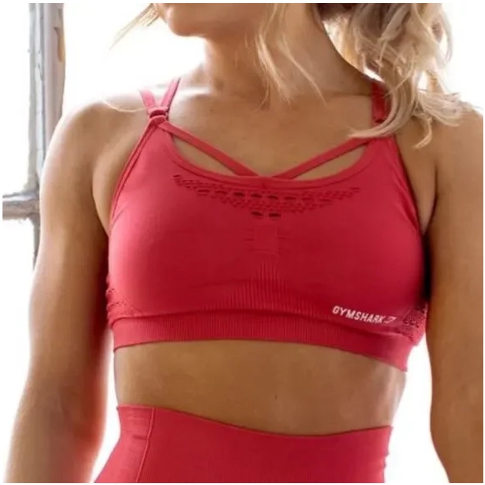 Gymshark Energy Seamless Sports Bra Red